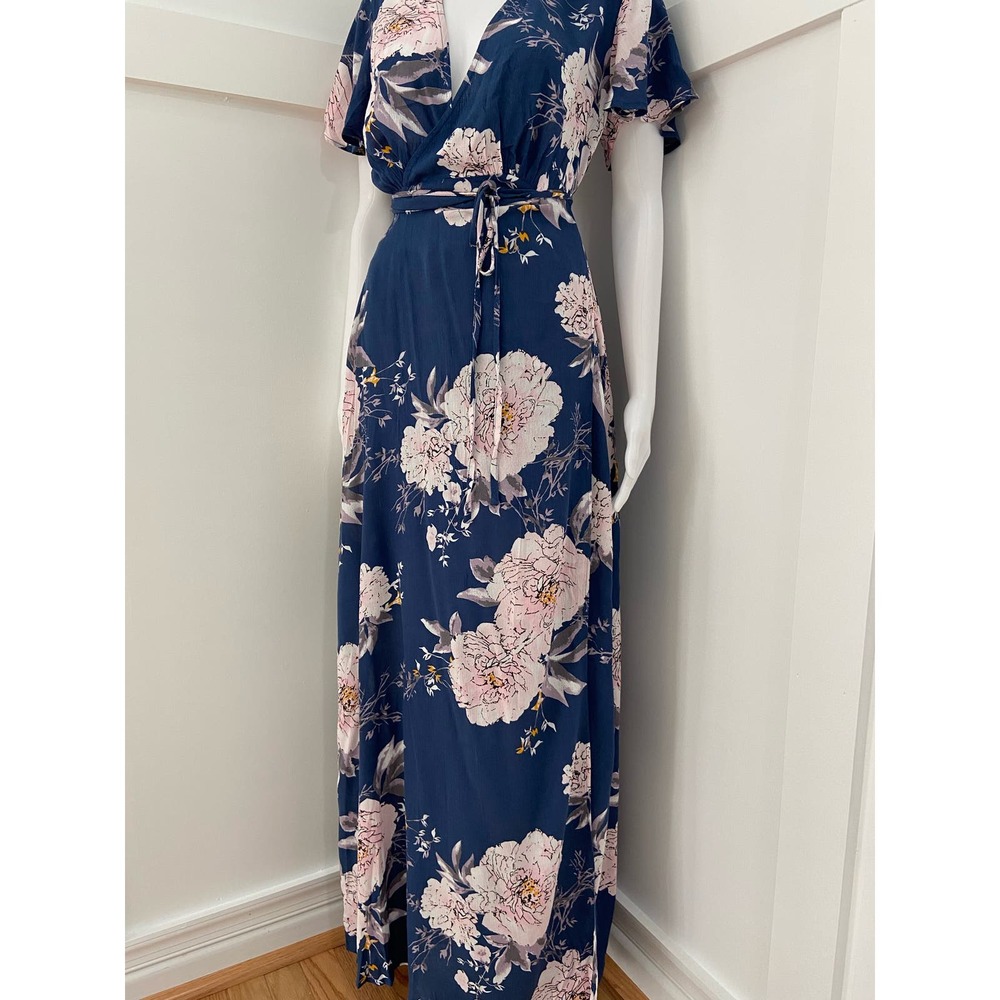 Closette Chic Wildflower Maxi Dress beautiful size medium * wom15 - Picture 3 of 11